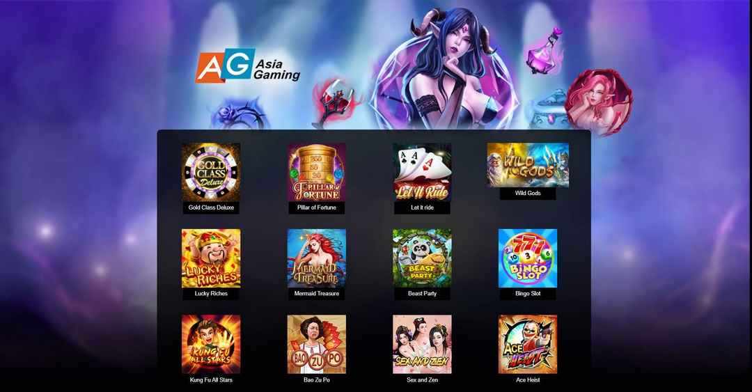 Kho game đa dạng của Asia