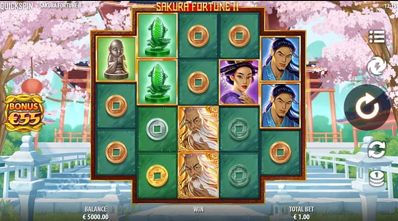 Sakura fortune Bong88 thuộc chủ đề quay hũ thách đấu